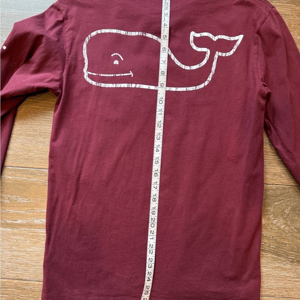 Vineyard Vines long sleeve Burgee whale mens pocket tee size XS - Picture 8 of 9